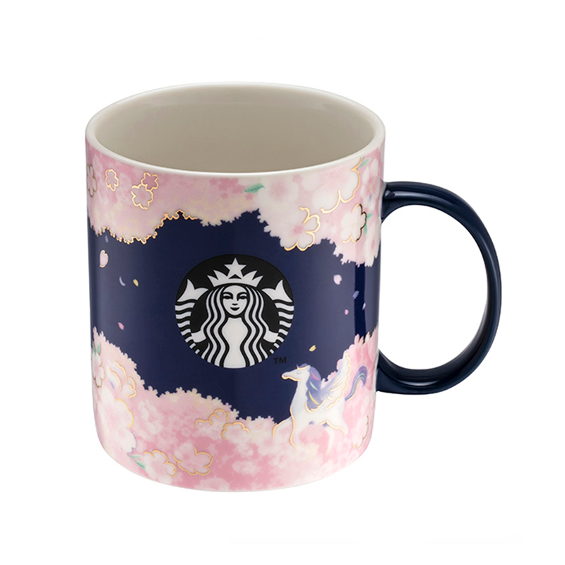 Starbucks Sakura 2023 Limited Purple Pegasus Floral Mug (483ml) – Night ...